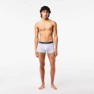 Lacoste Vapaa-ajan Bokserin Brief 3-Pack Violetit Laivastonsininen Sininen Harmaat | MQS-152049