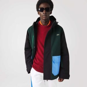 Lacoste Vesi-Repellent Colorblock Twill Vihreä Mustat Sininen Vihreä | QNU-376950