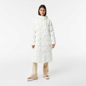 Lacoste Vesi-Repellent Long Valkoinen | VCE-402716