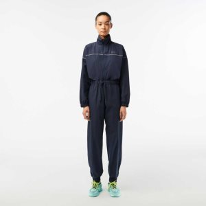 Lacoste Zipped Nylon Jumpsuit Sininen | FLQ-605478